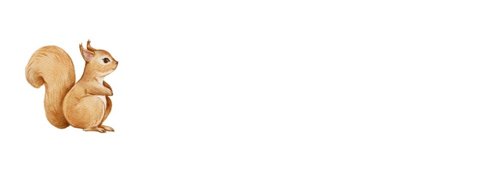 Adresetiket met eekhoorn