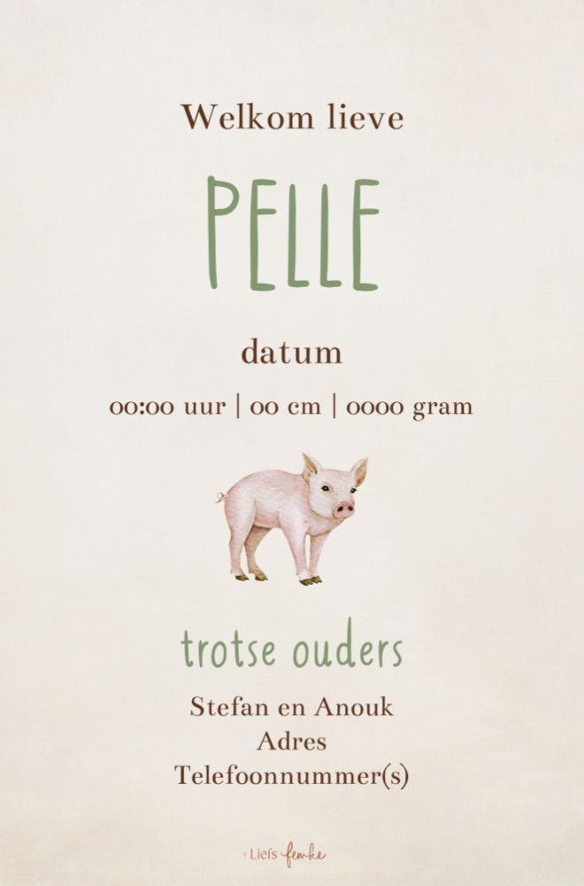kaart achterzijde