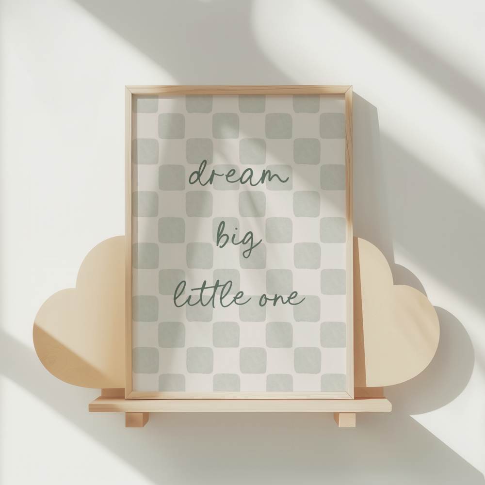 Poster jongen dream big little one