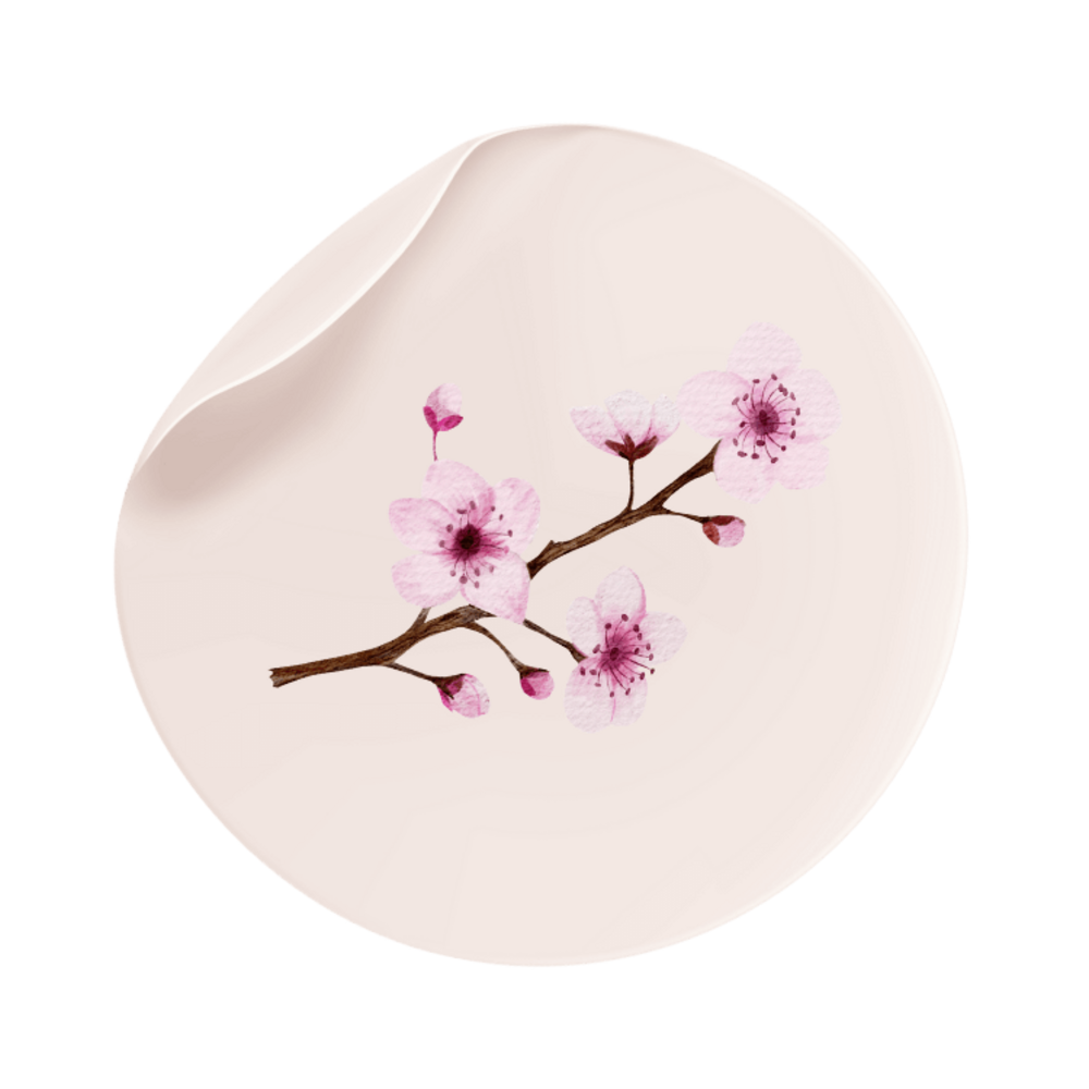 Sluitsticker bloesem